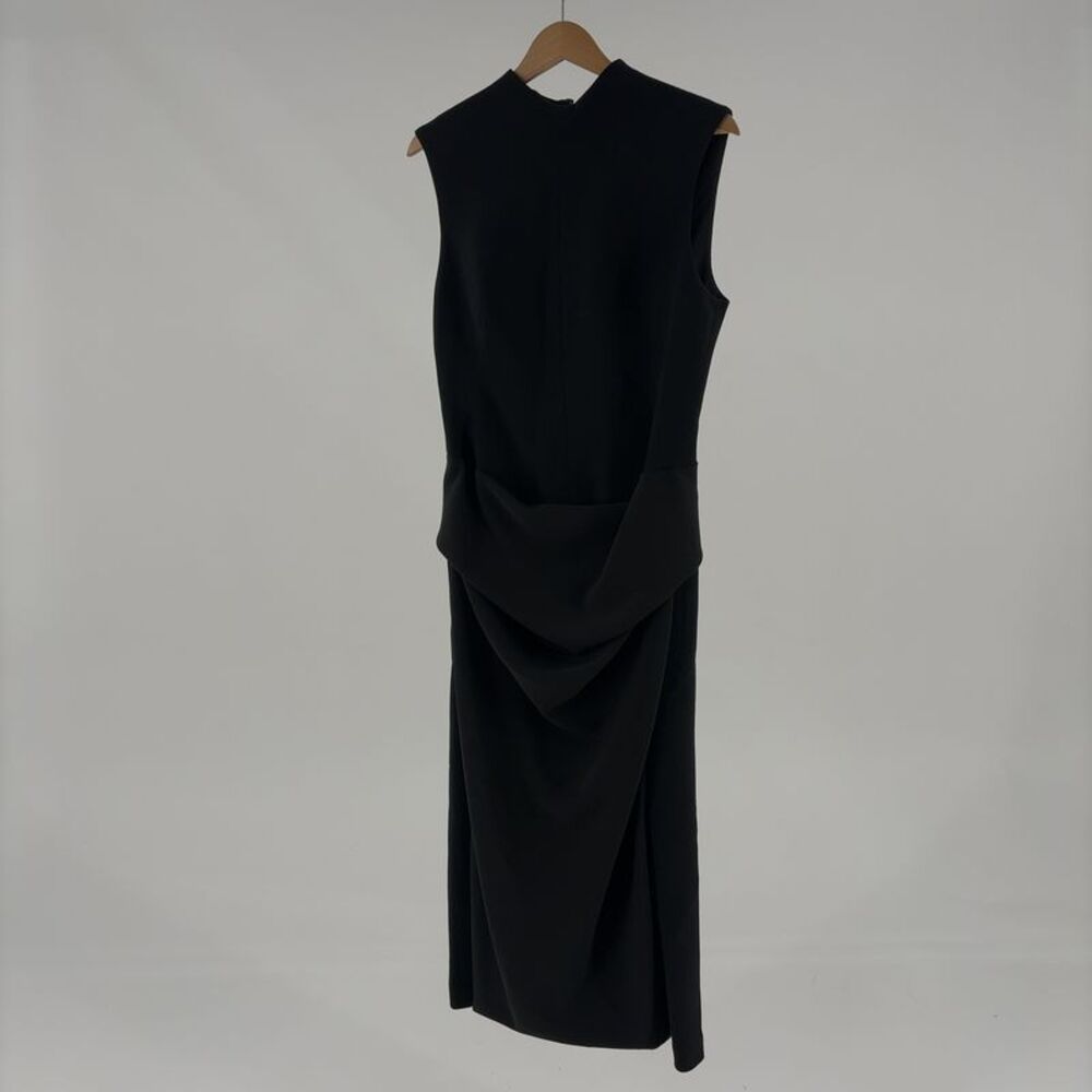 Lela Rose Cummerbund Wool-Blend Dress